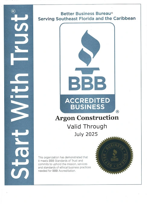 BBB Accreditation - Argon Construction